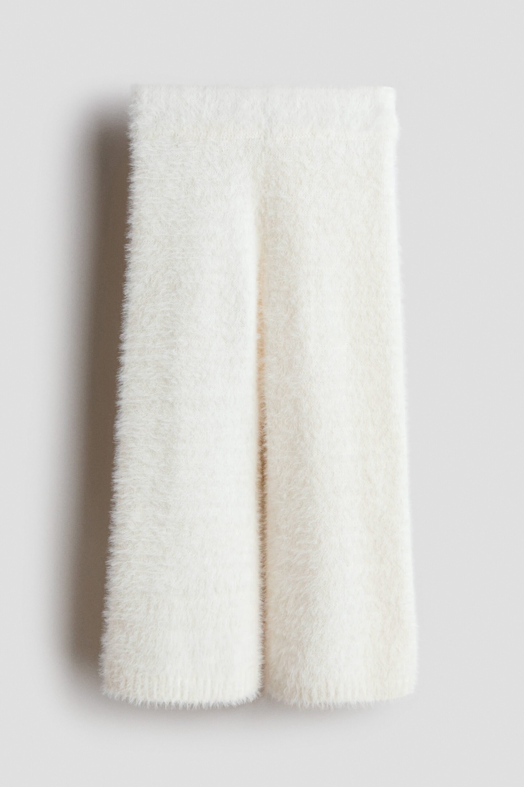 H & M - Gebreide fluffy legging - Wit