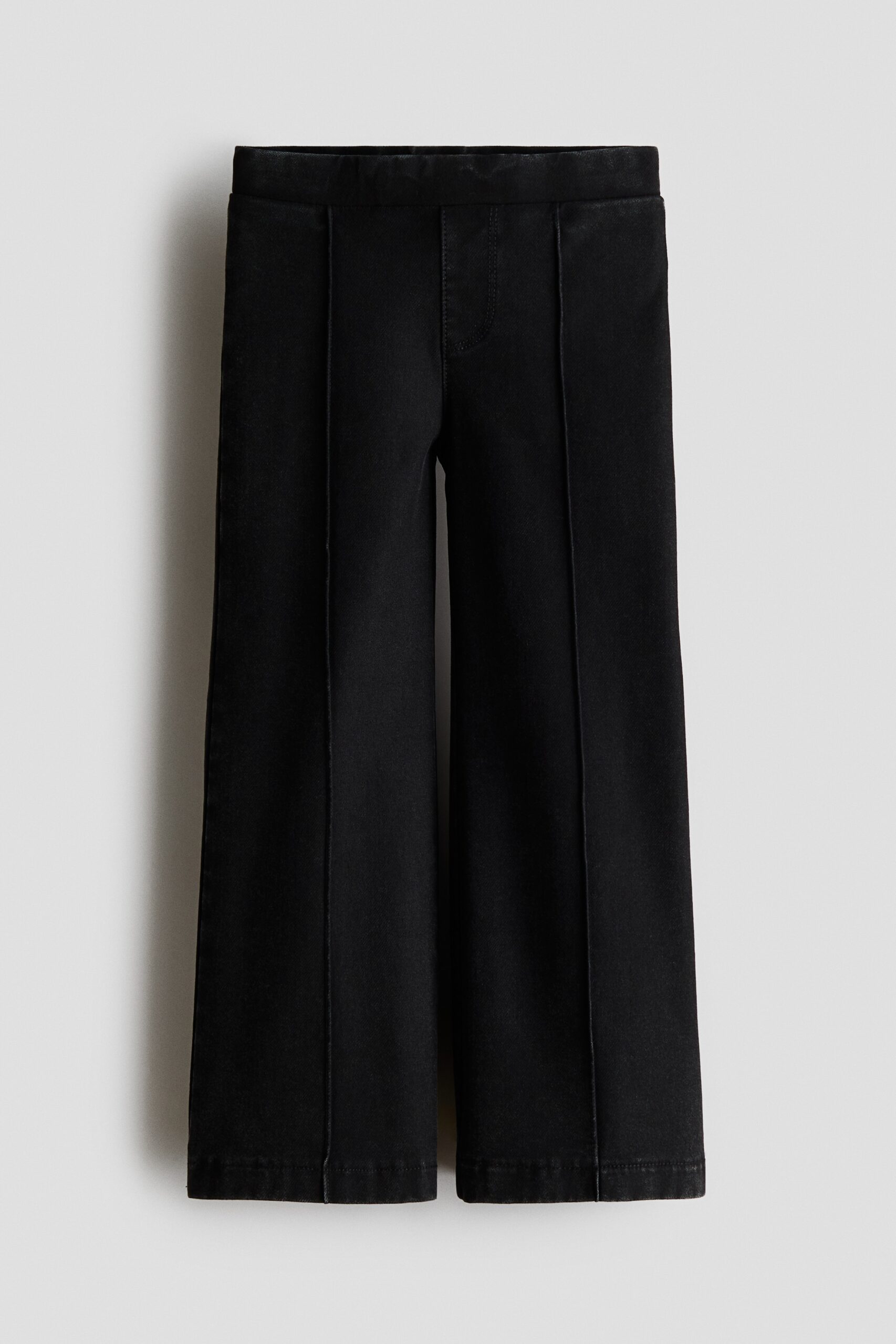 H & M - Wijde jegging met denimlook - Zwart