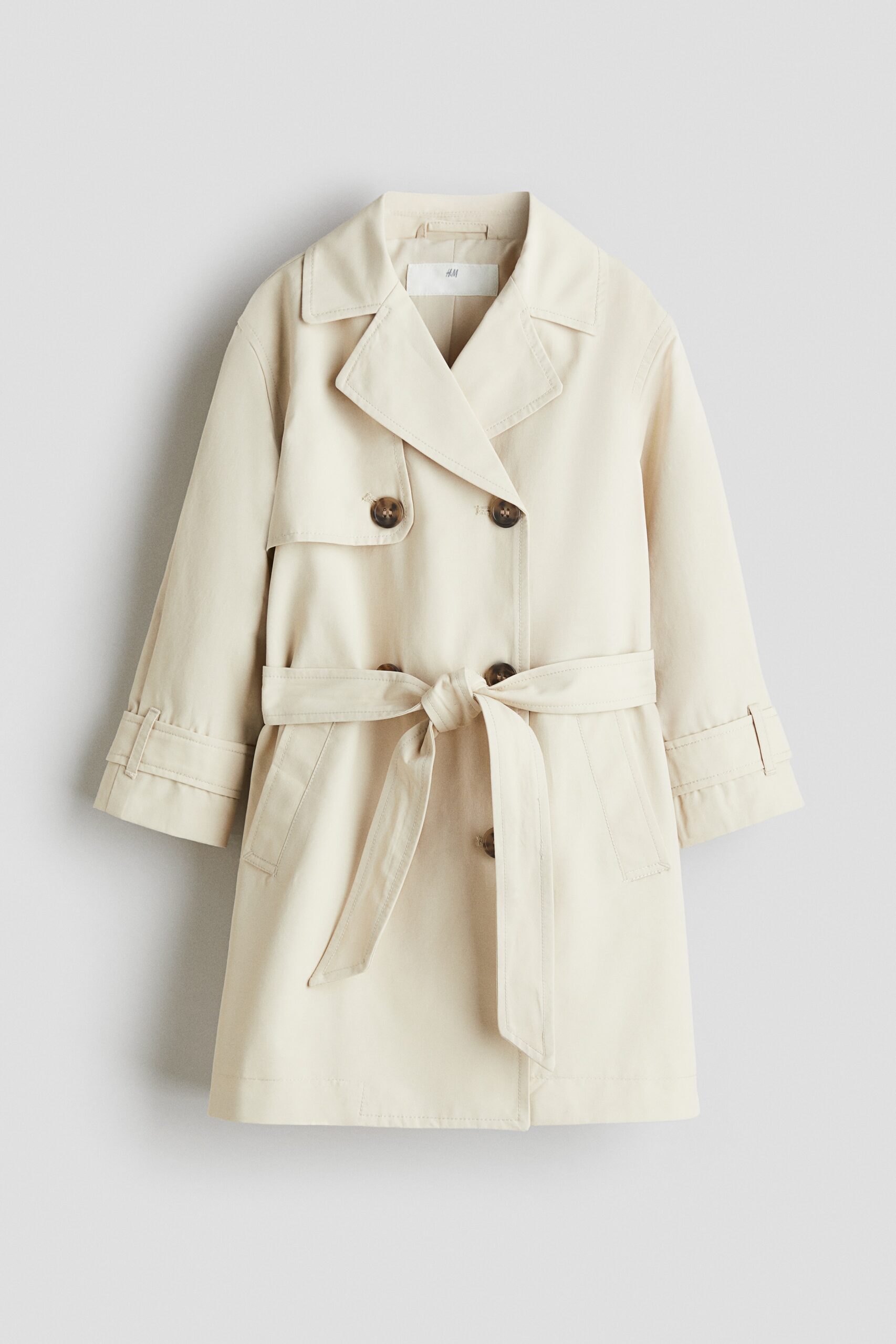 H & M - Trenchcoat - Lichtbeige