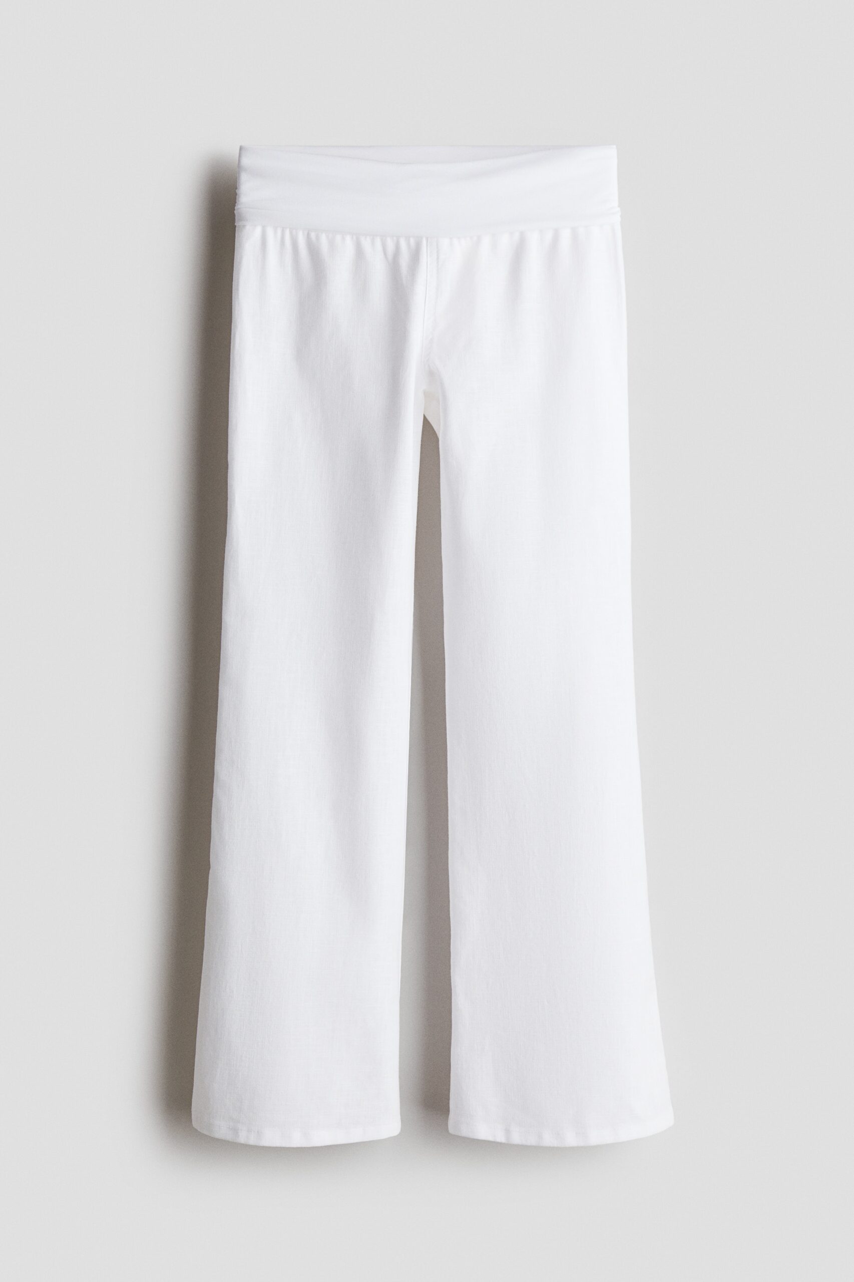 H & M - Yogabroek van linnenmix - Zwart/Wit