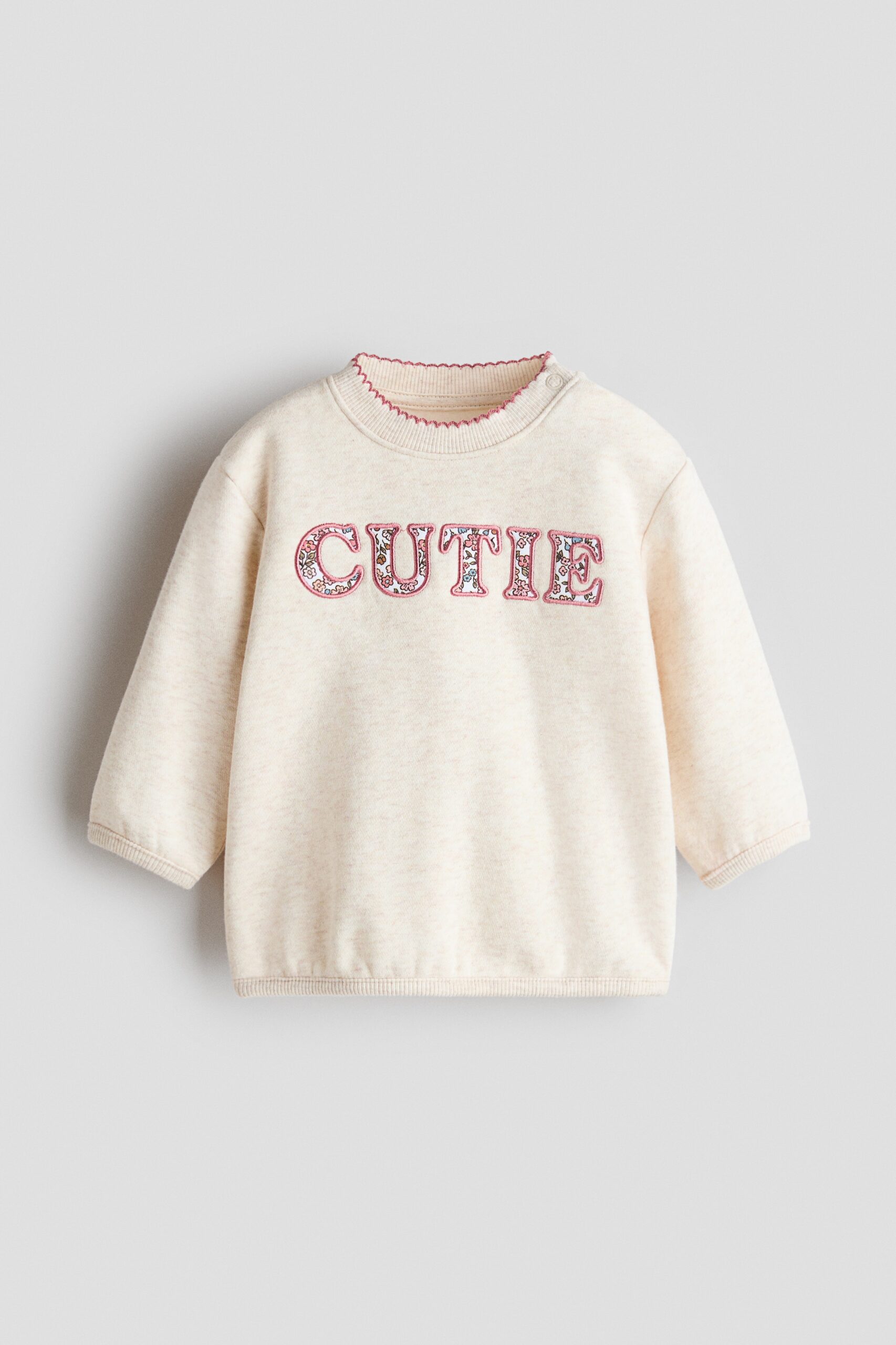 H & M - Sweater met motief - Lichtbeige/Cutie