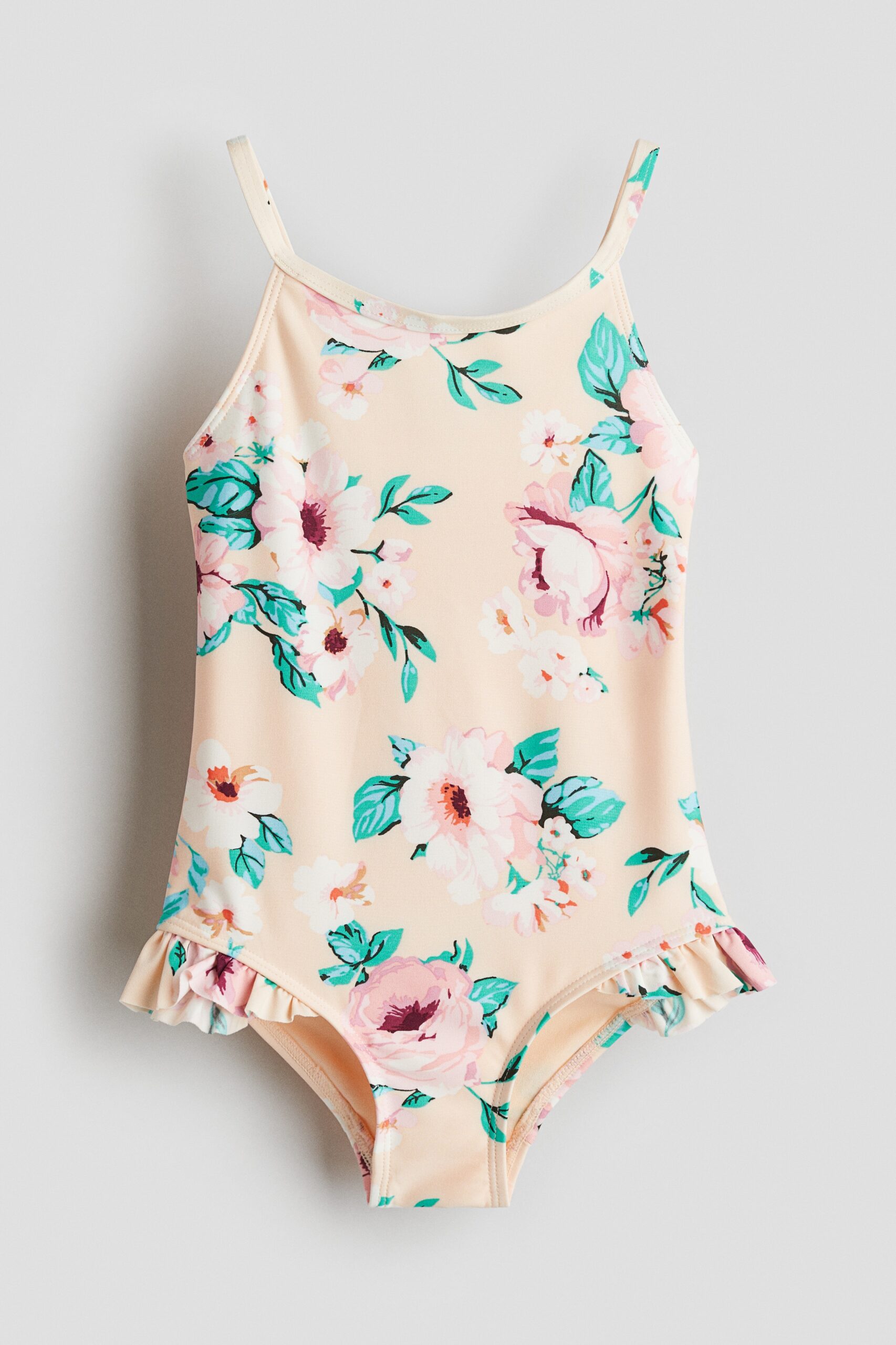 H & M - Badpak met print - Lichtperzik/Bloemen