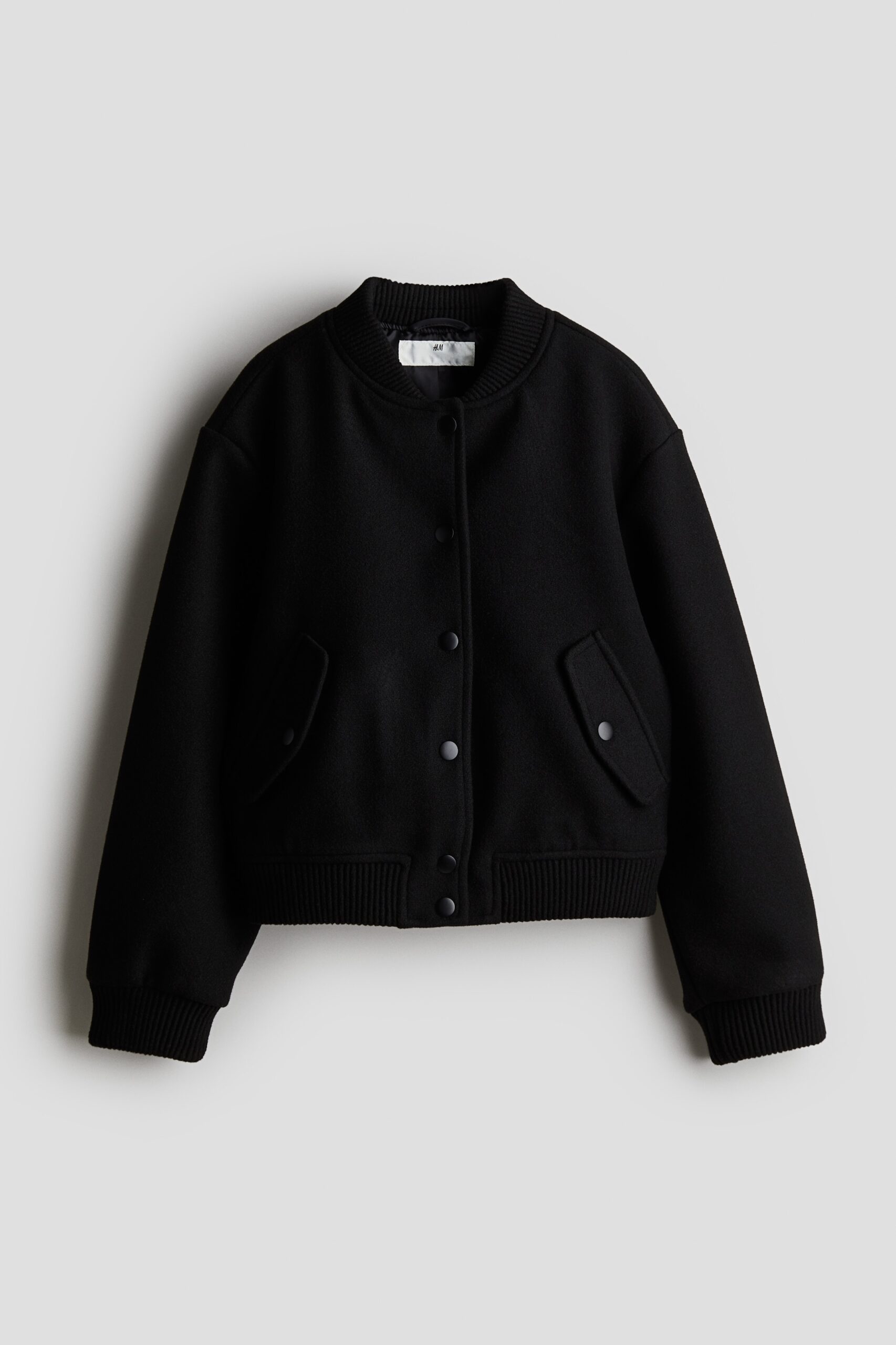 H & M - Gevilt pilotenjack - Black