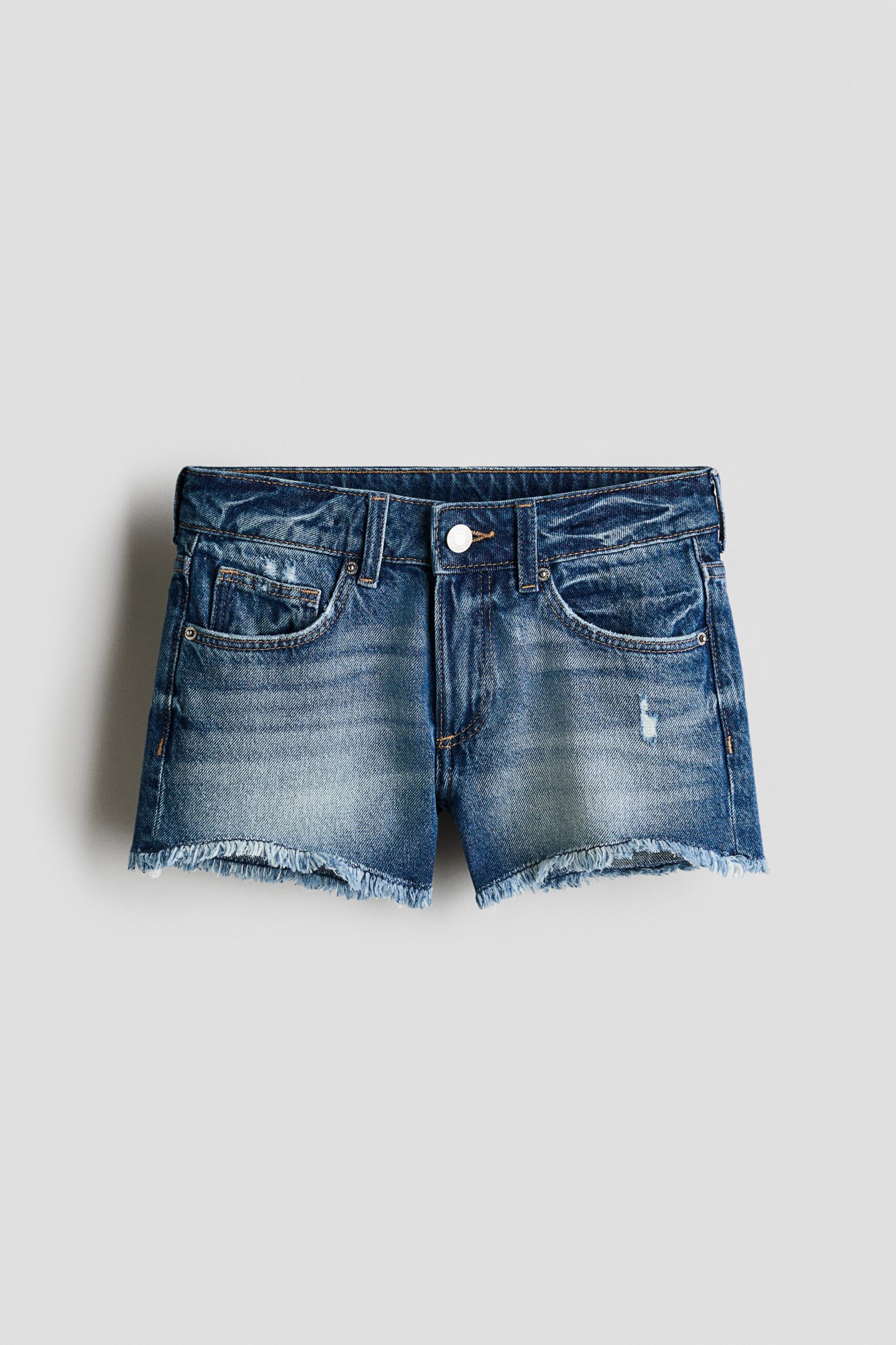 H & M - Denim short - Relaxed Fit - Denimblauw