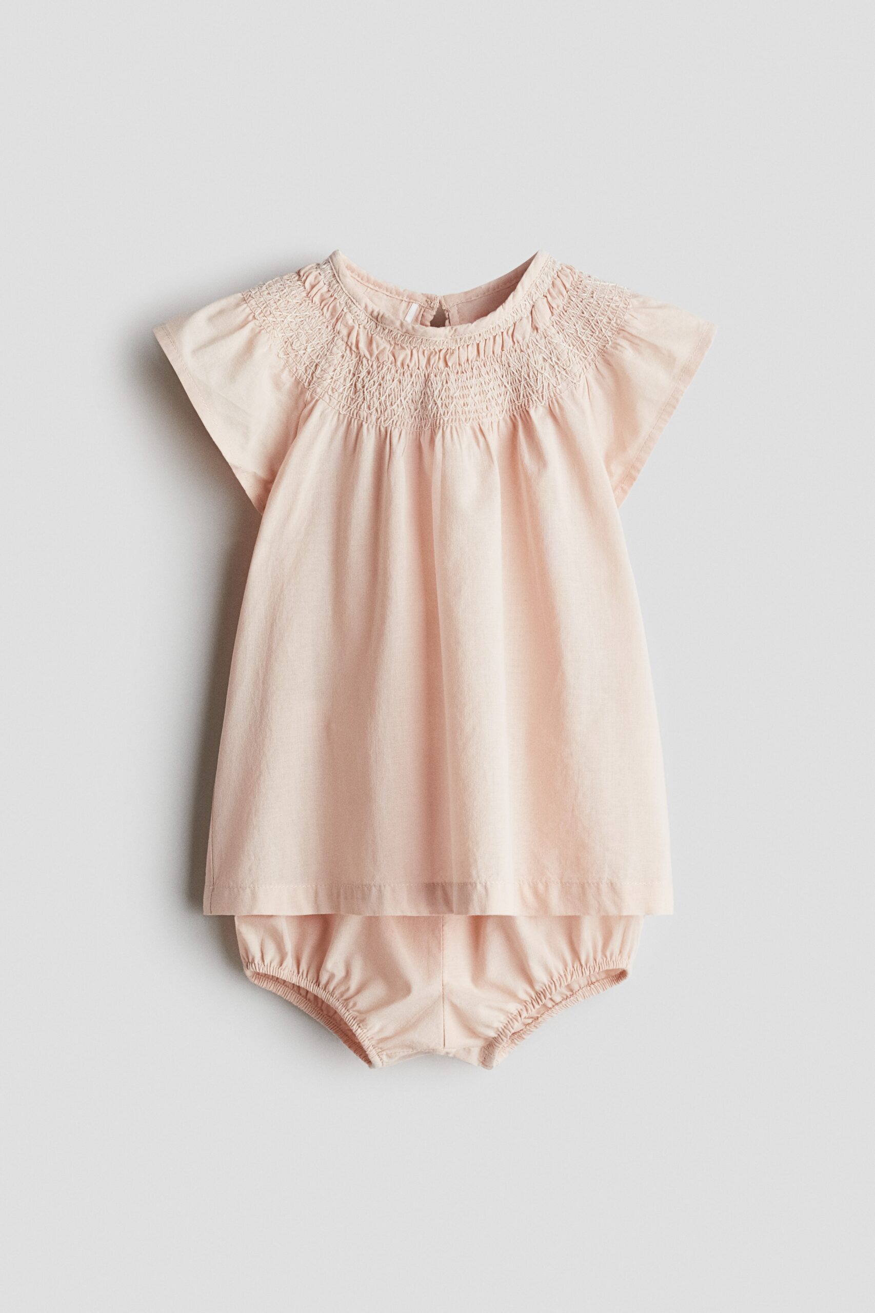 H & M - 2-piece cotton poplin set - Dusty Lichtroze