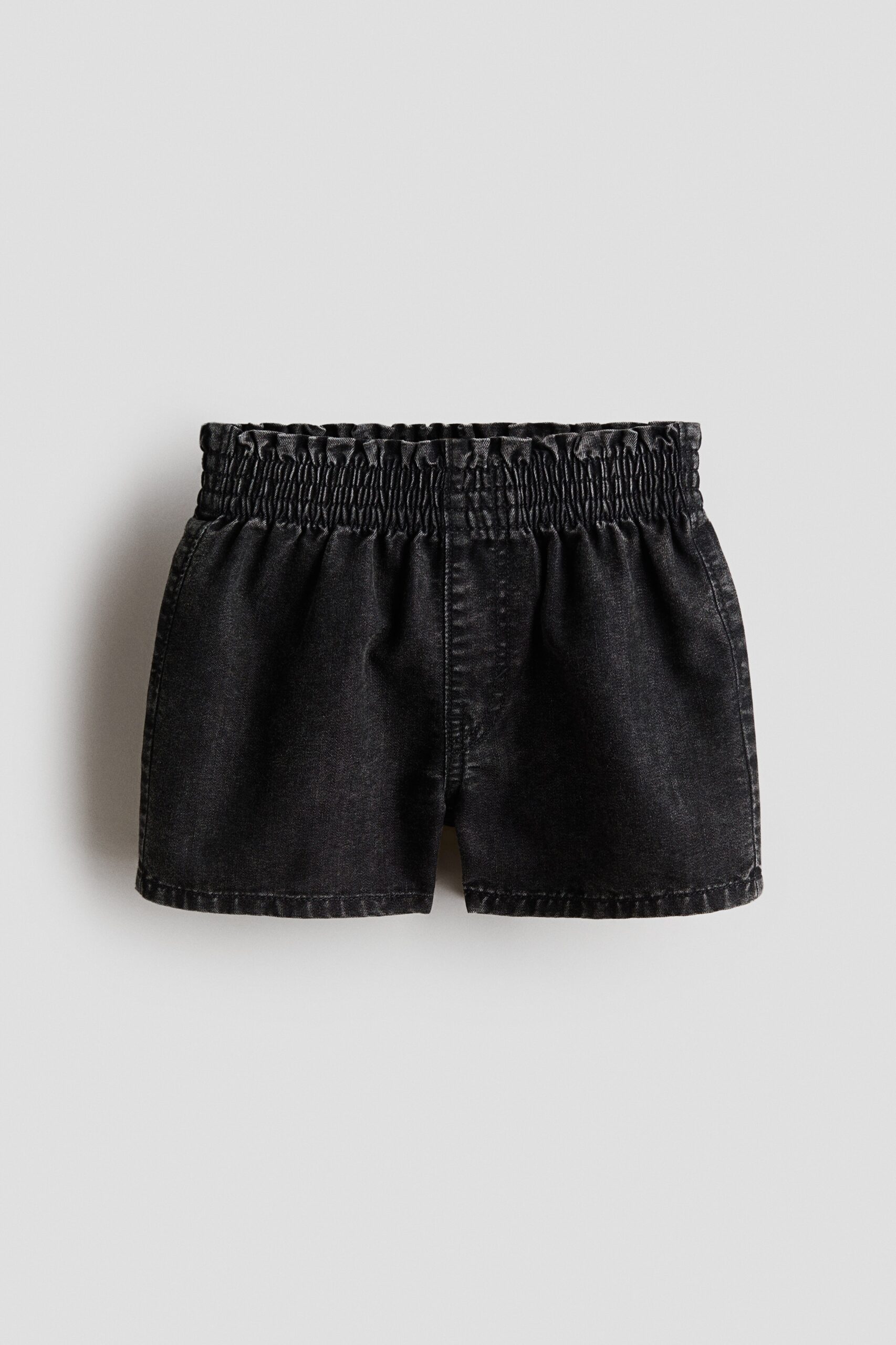 H & M - Denim short - Loose Fit - Zwart