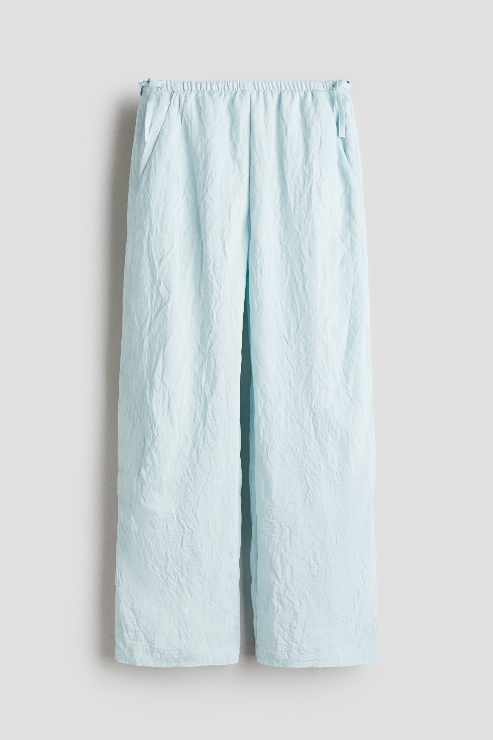 H & M - Broek met strikdetail - Lichtblauw