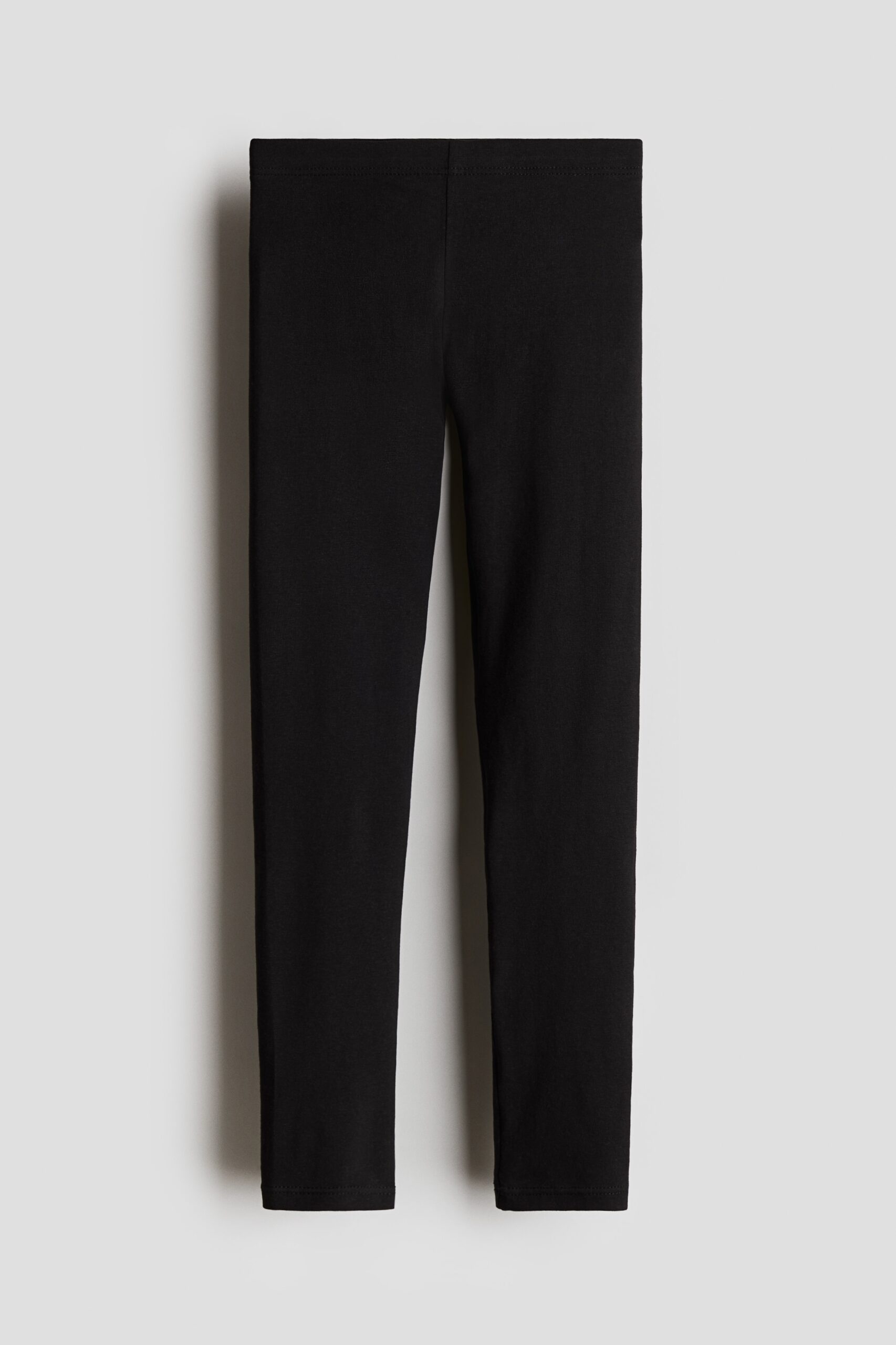H & M - Legging van katoenen tricot - Zwart