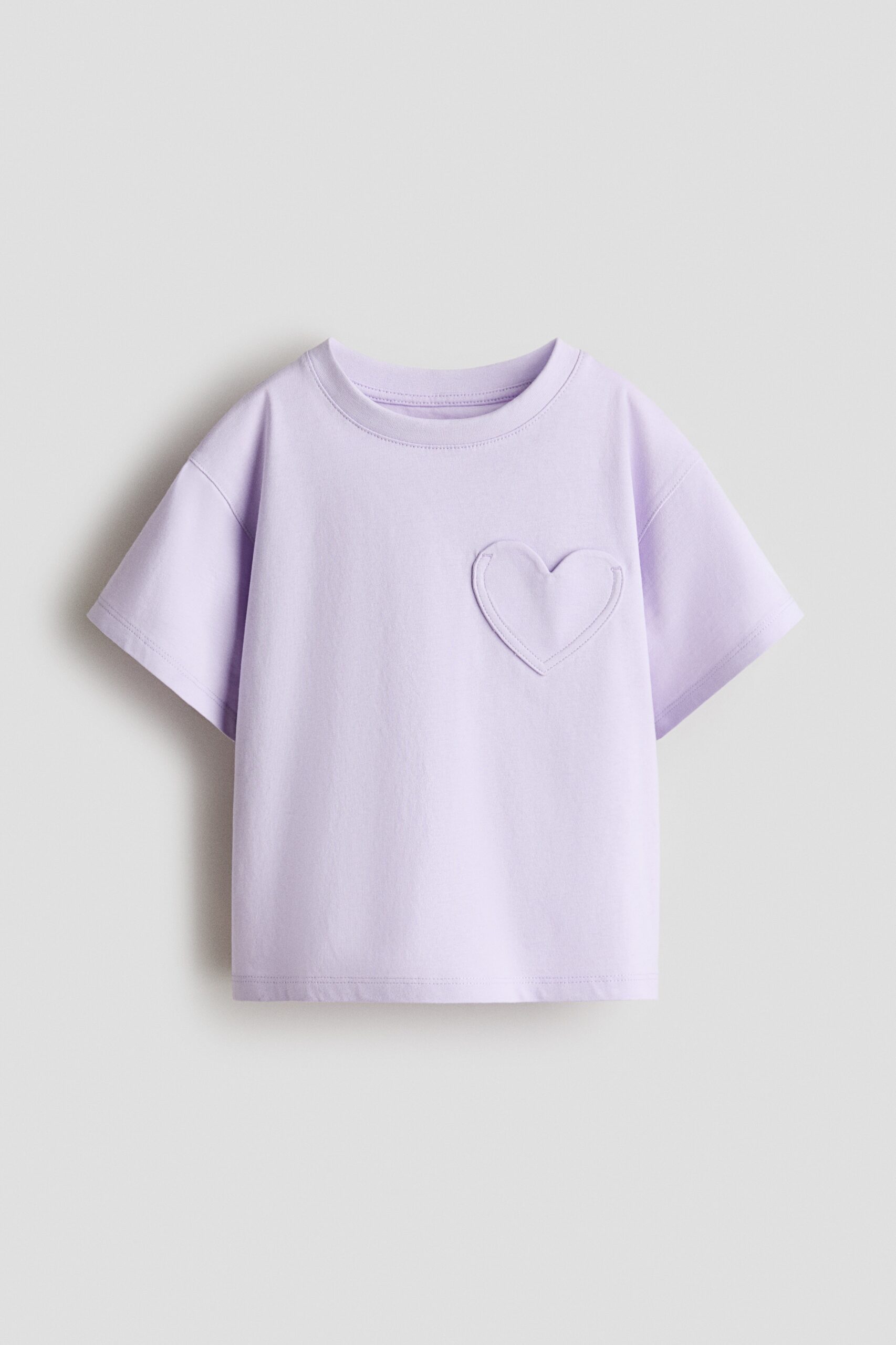 H & M - T-shirt met zak - Lichtpaars