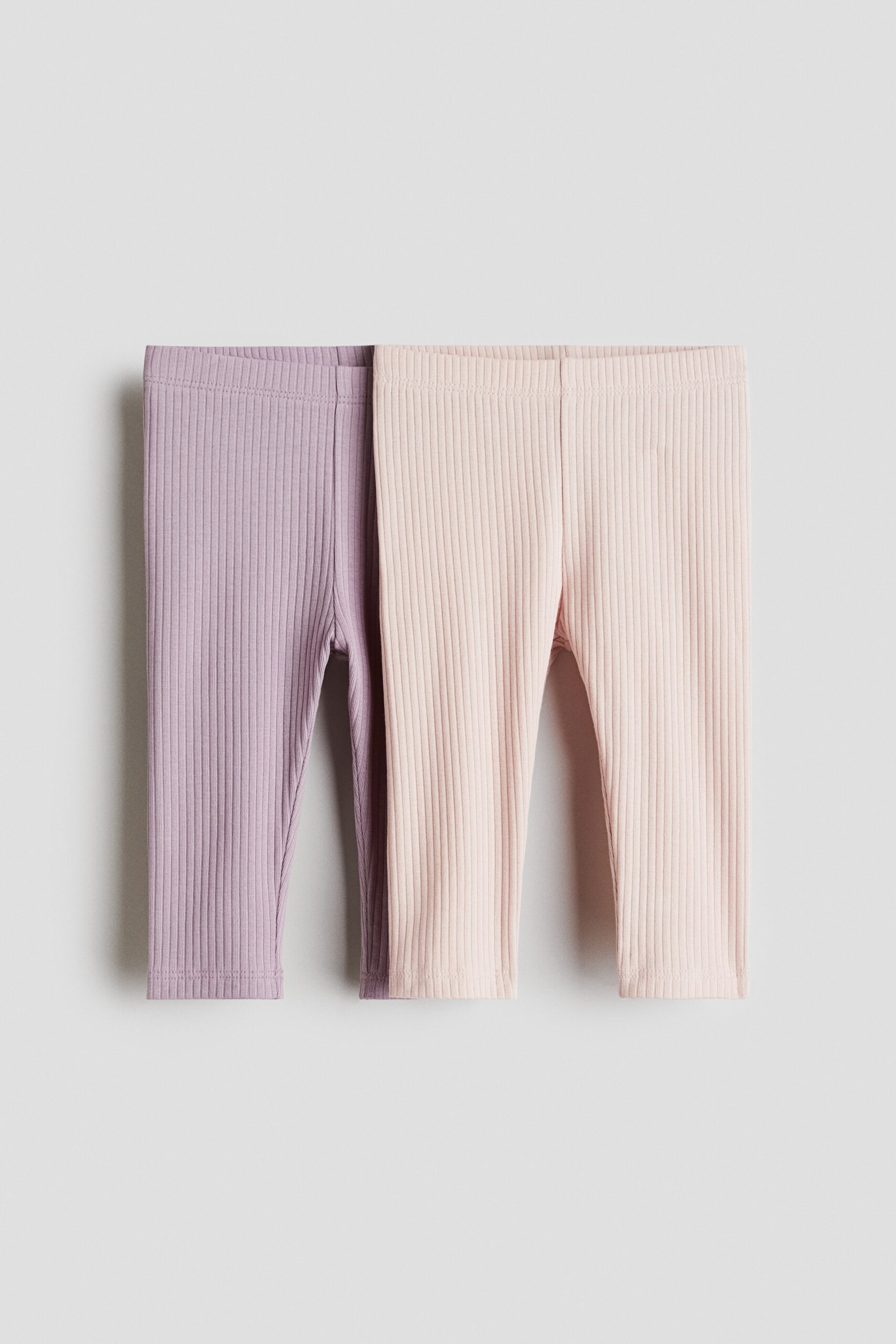 H & M - Set van 2 leggings - Lichtpaars/Lichtroze