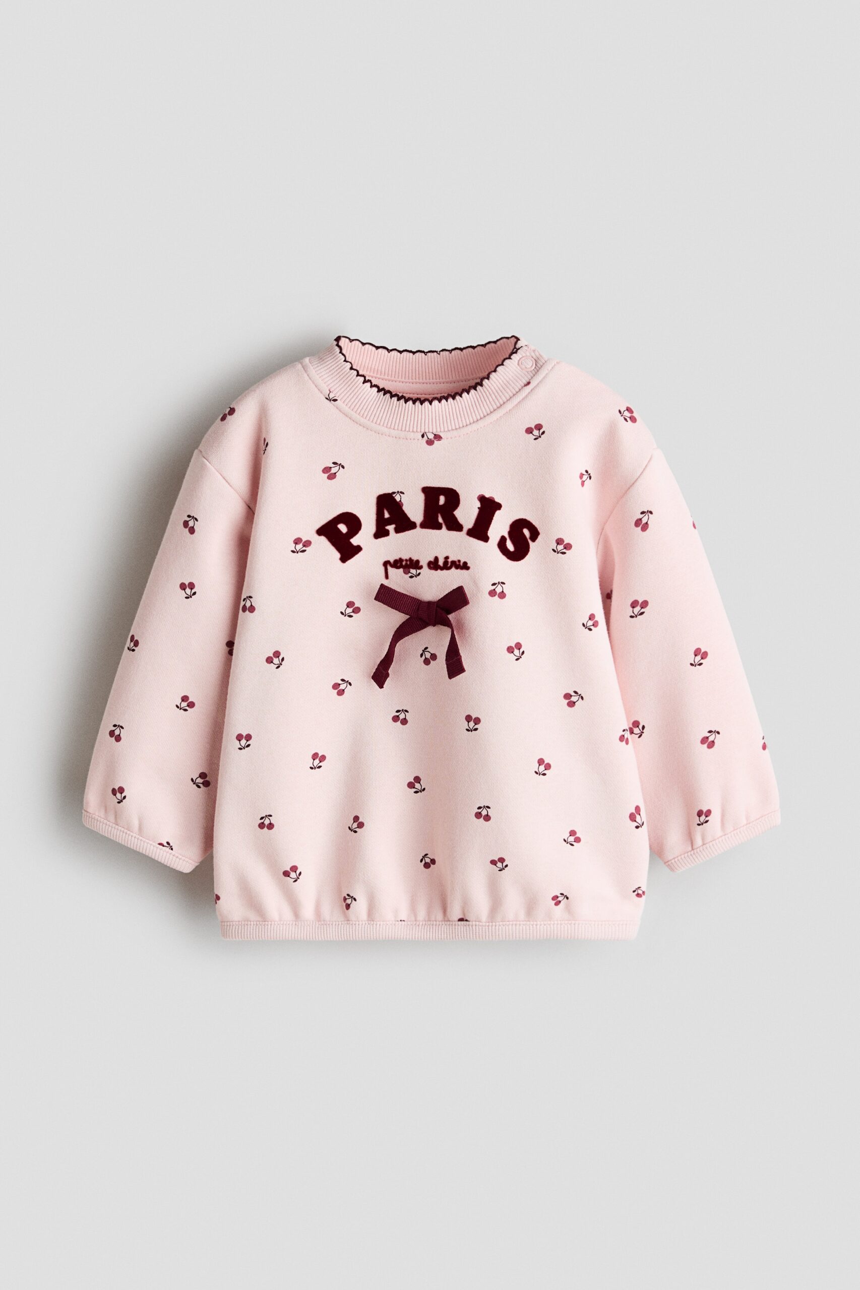 H & M - Sweater met motief - Lichtroze/Paris