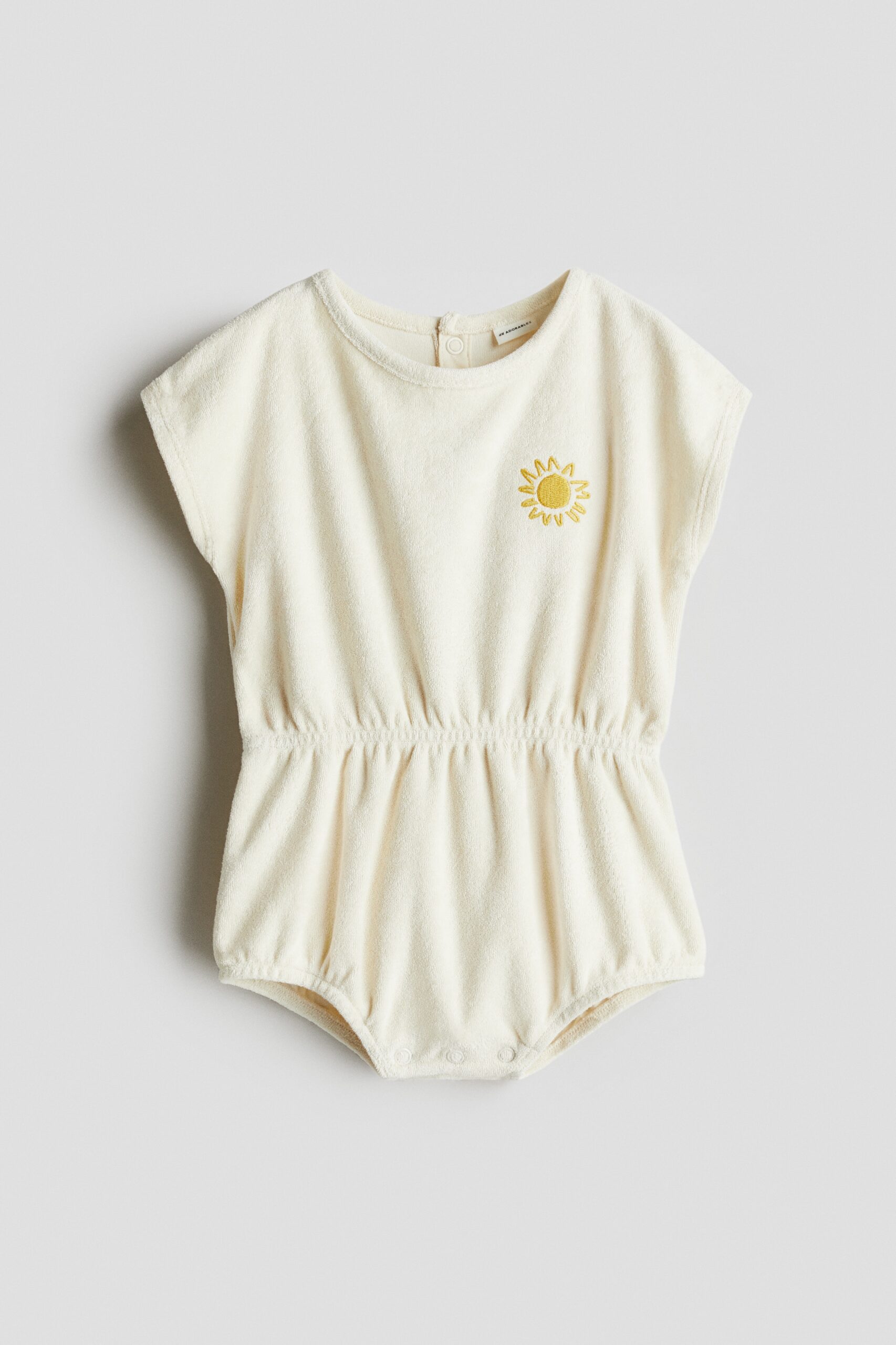H & M - Badstof boxpakje - Roomwit/Zon