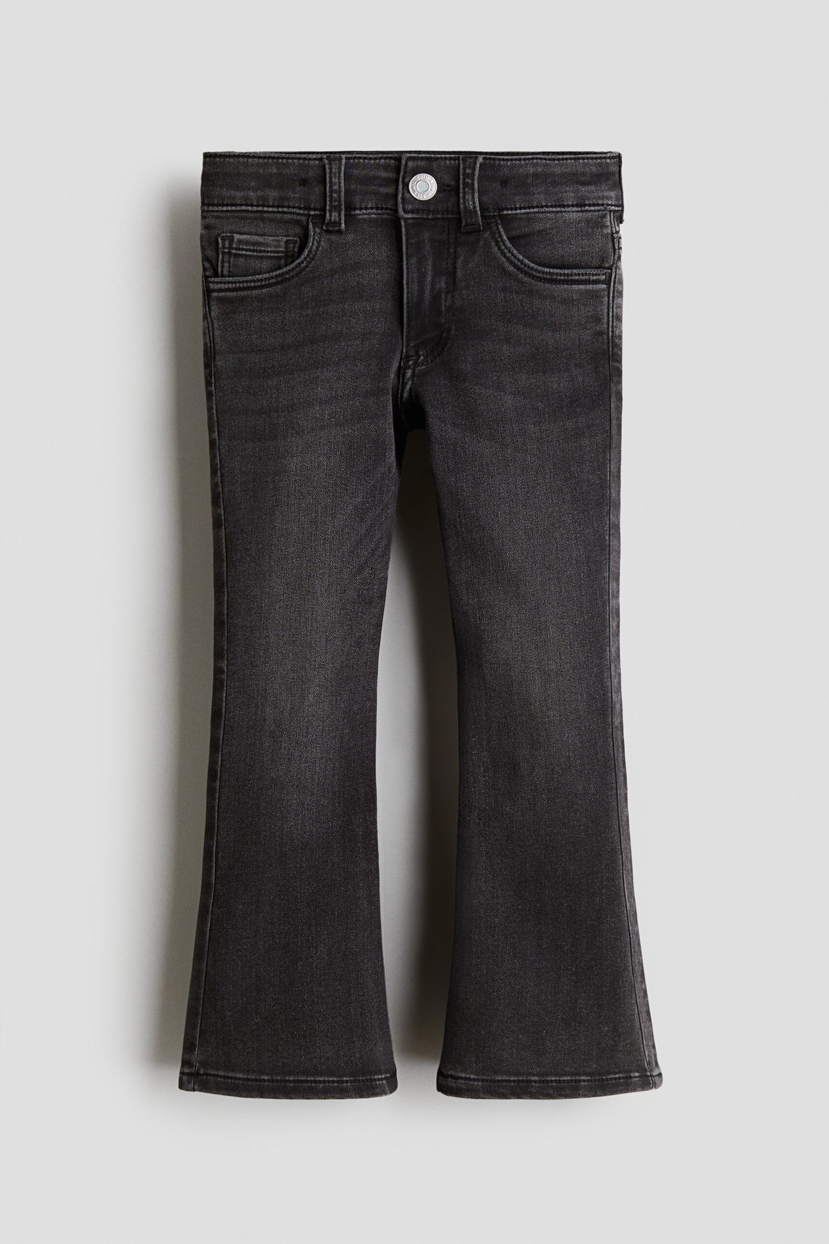 H & M - Super Soft Flared Leg Jeans - Zwart
