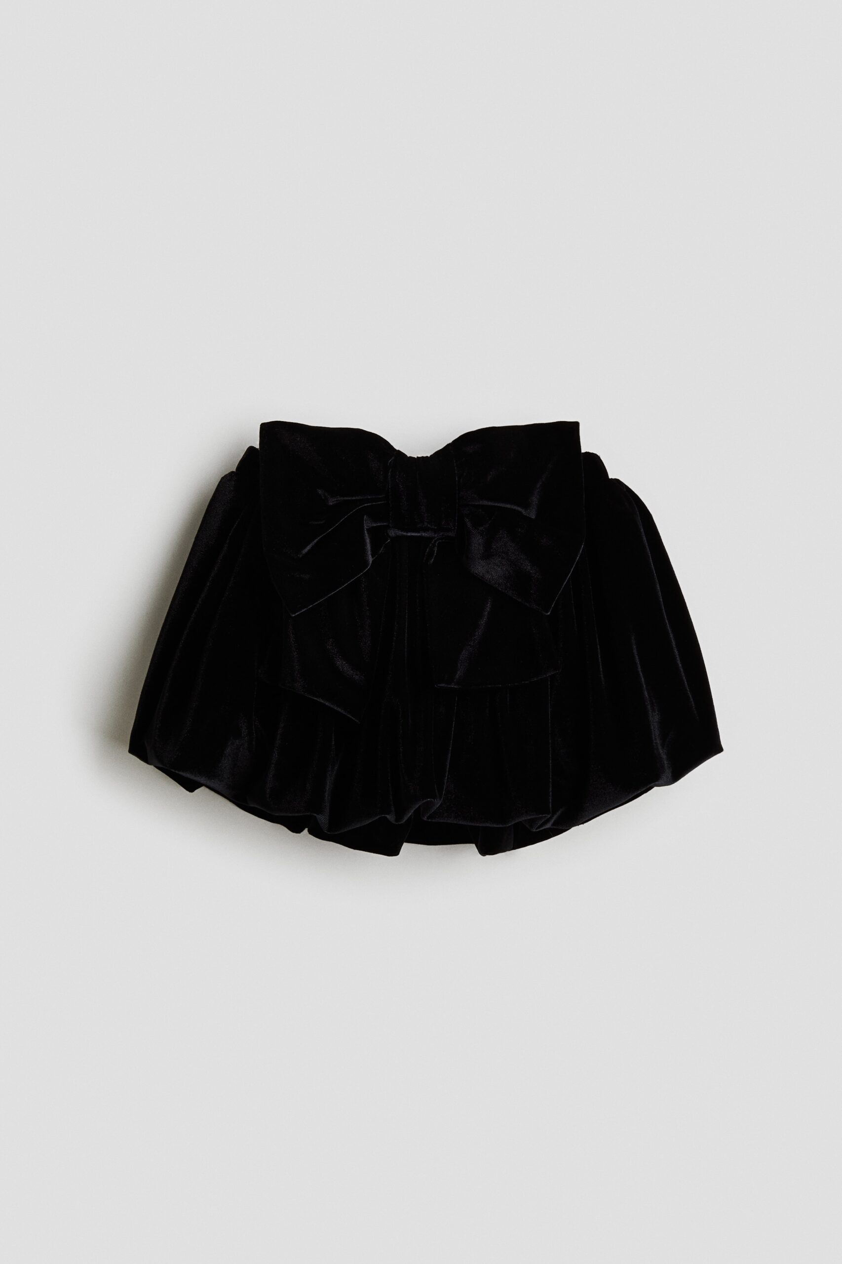 H & M - Ballonrok met strik - Zwart