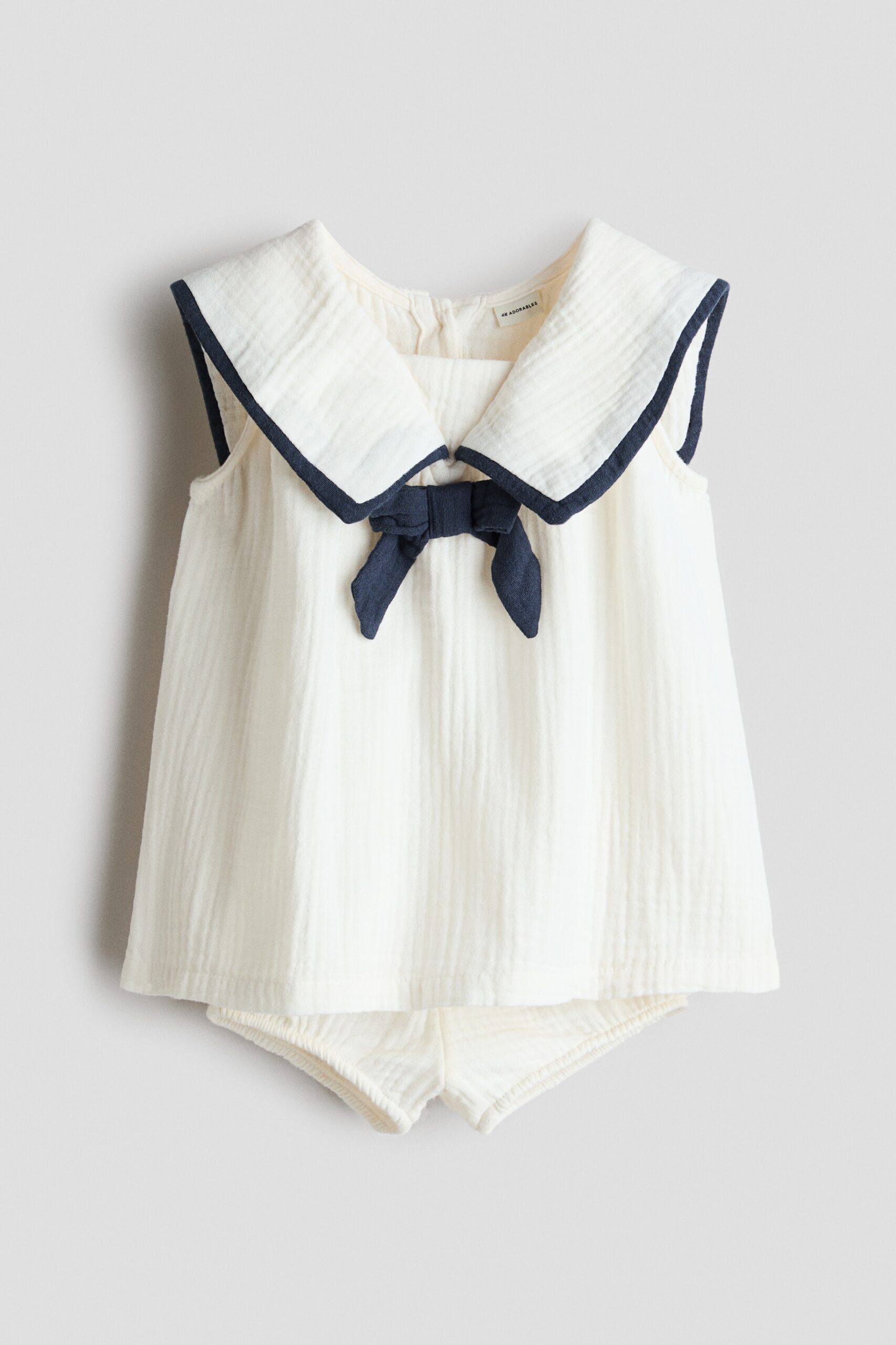 H & M - Tweedelige set van katoenen mousseline - Wit