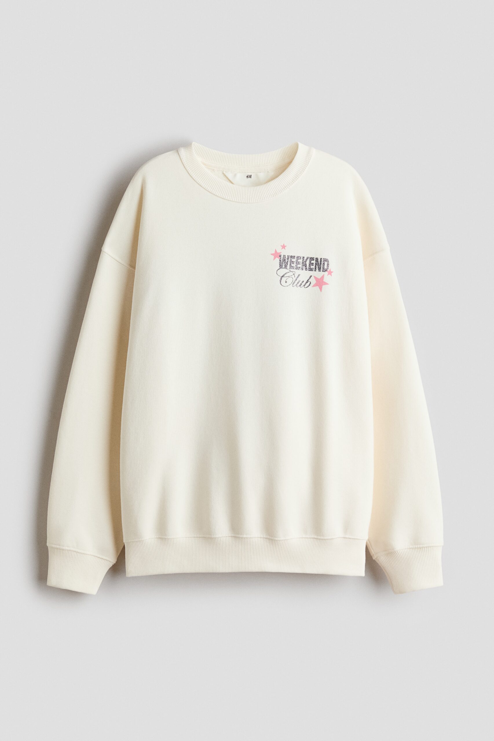 H & M - Sweater met motief - Roomwit/Weekend Club