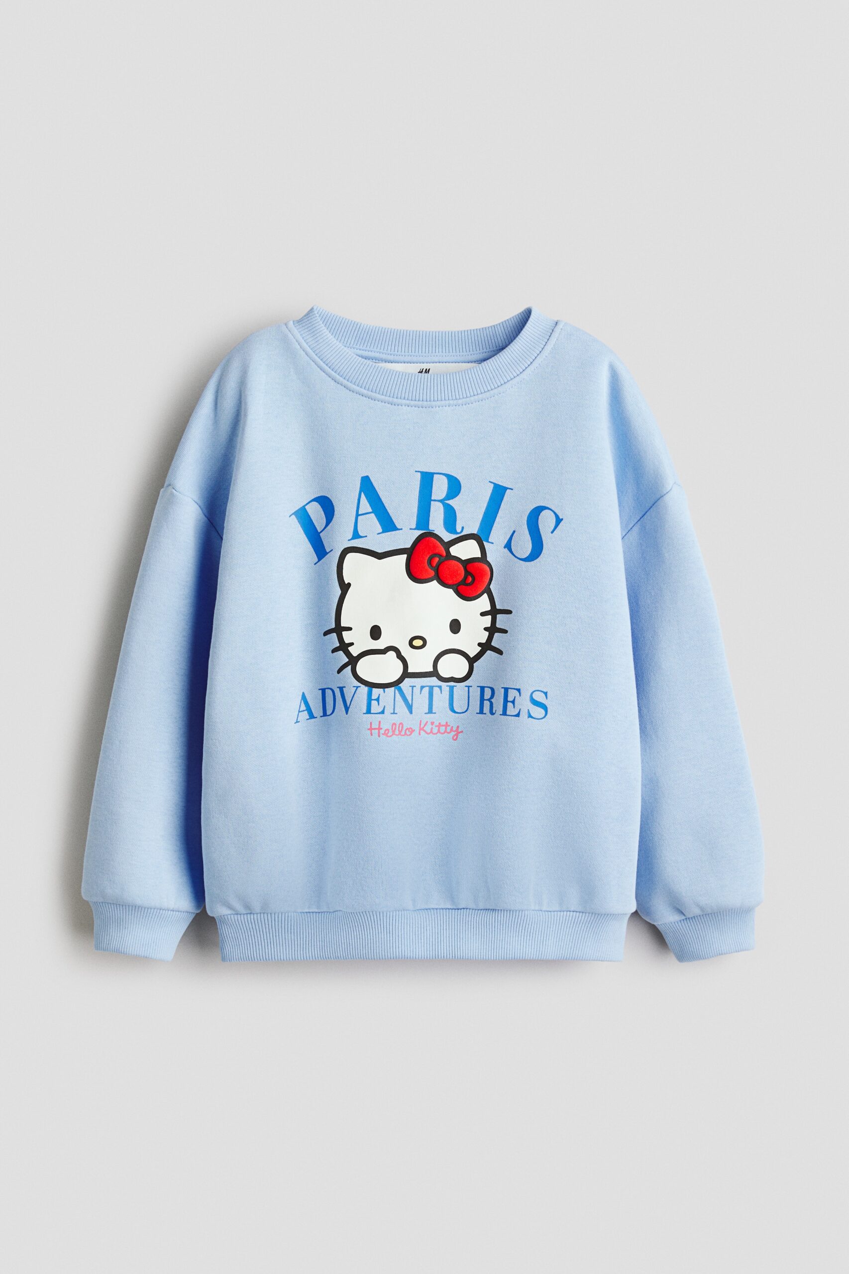 H & M - Sweater met print - Lichtblauw/Hello Kitty