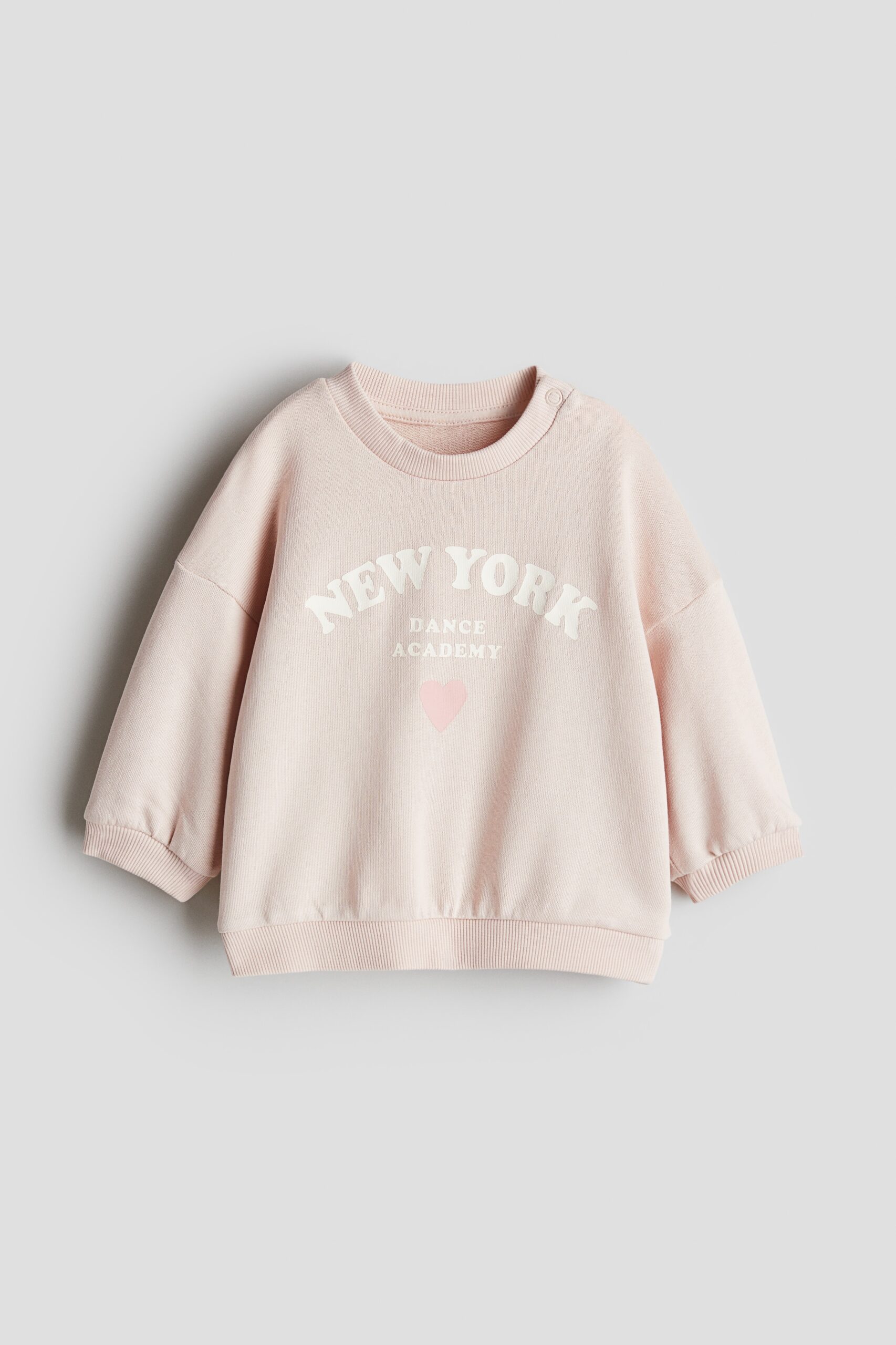 H & M - Sweater met print - Poederroze/New York