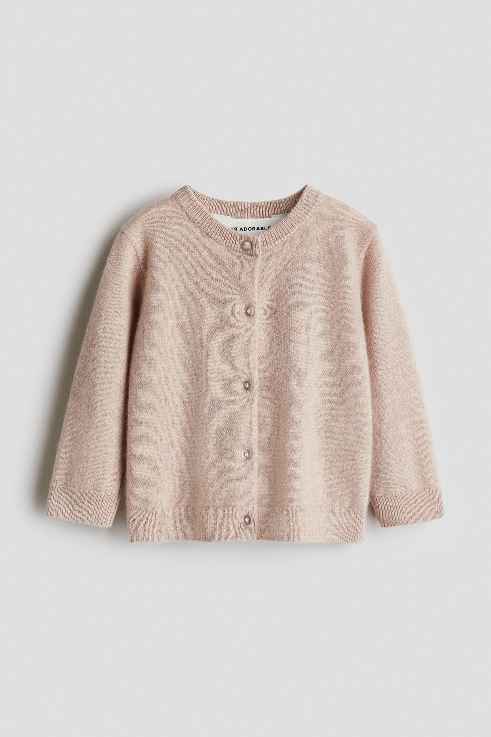 H & M - Gebreid vest van kasjmier - Dusty Roze
