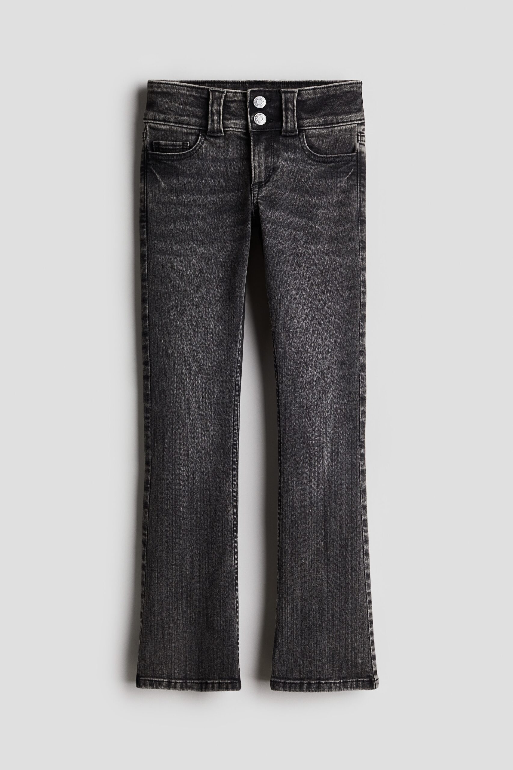 H & M - Bootcut Low Jeans - Denimzwart