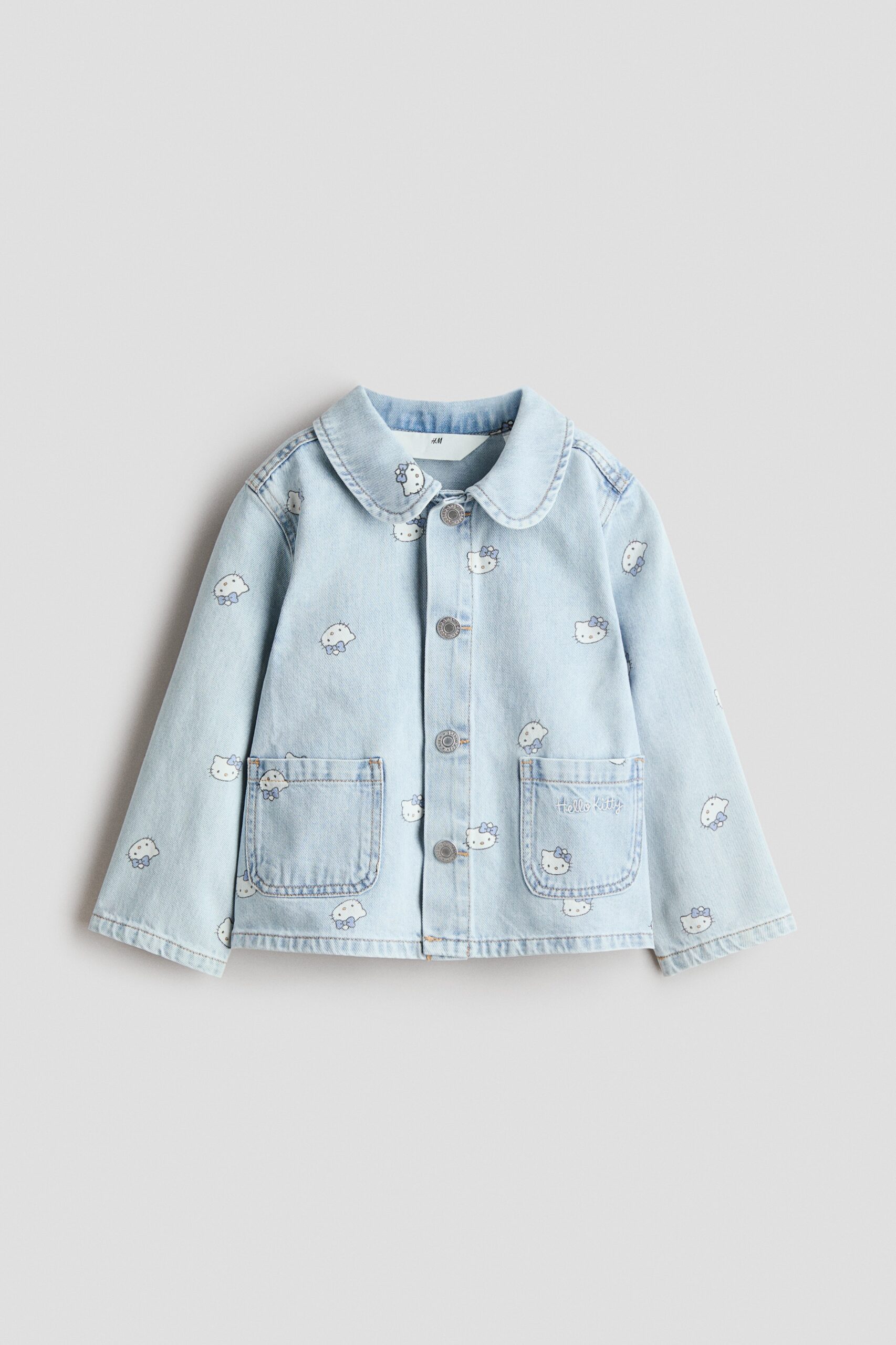 H & M - Jack van katoenen denim met print - Licht Denimblauw/Hello Kitty