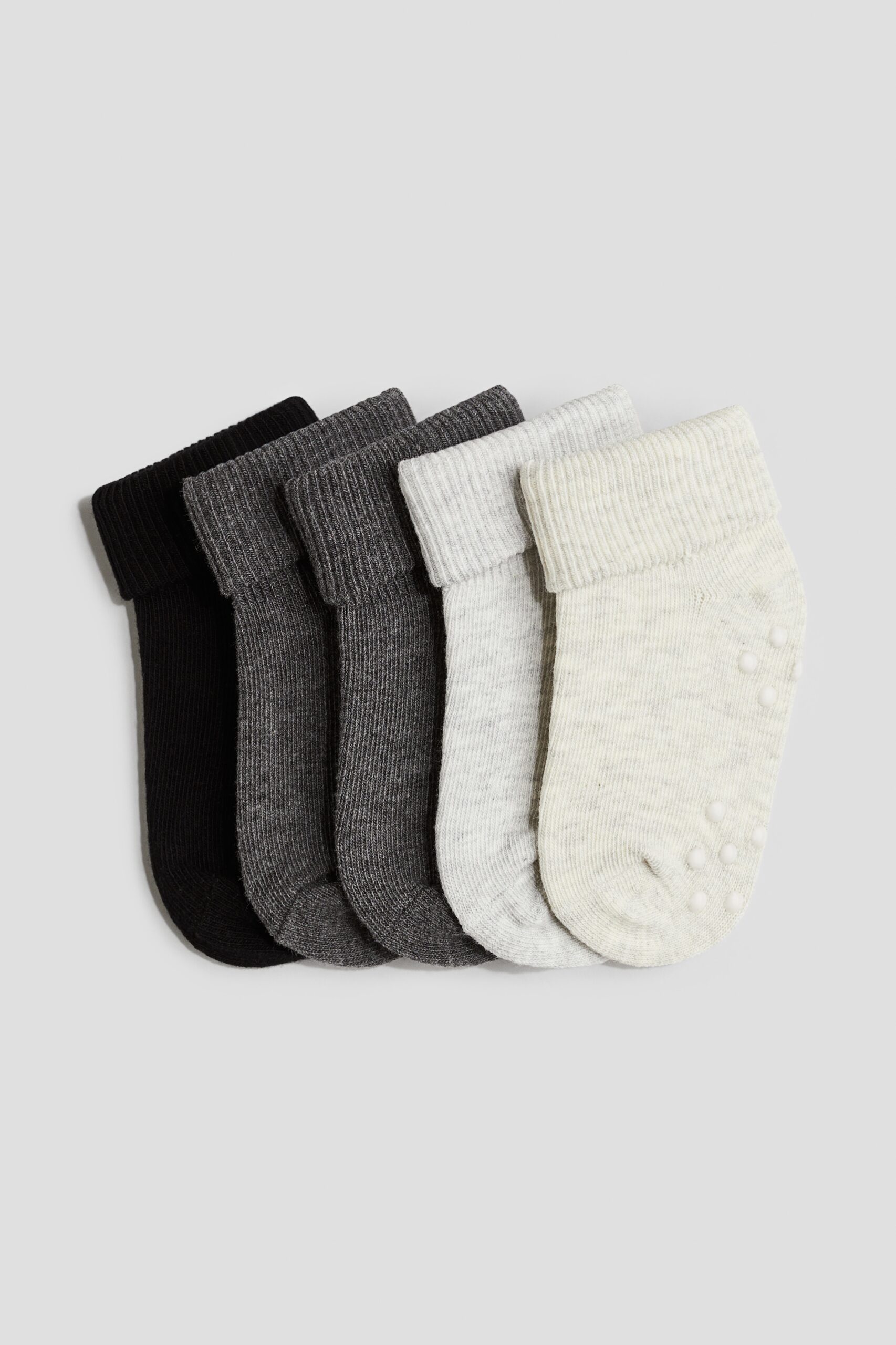 H & M - 5 paar antislipsokken - Donkergrijs