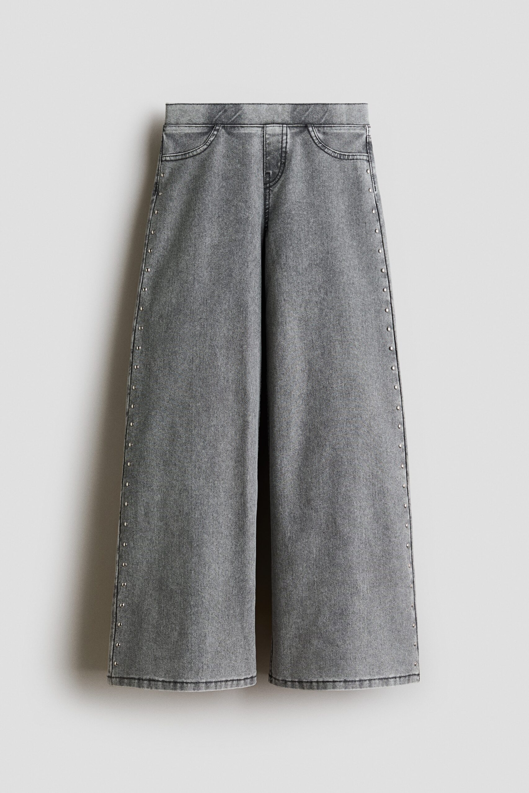 H & M - Broek met denimlook - Licht Denimgrijs