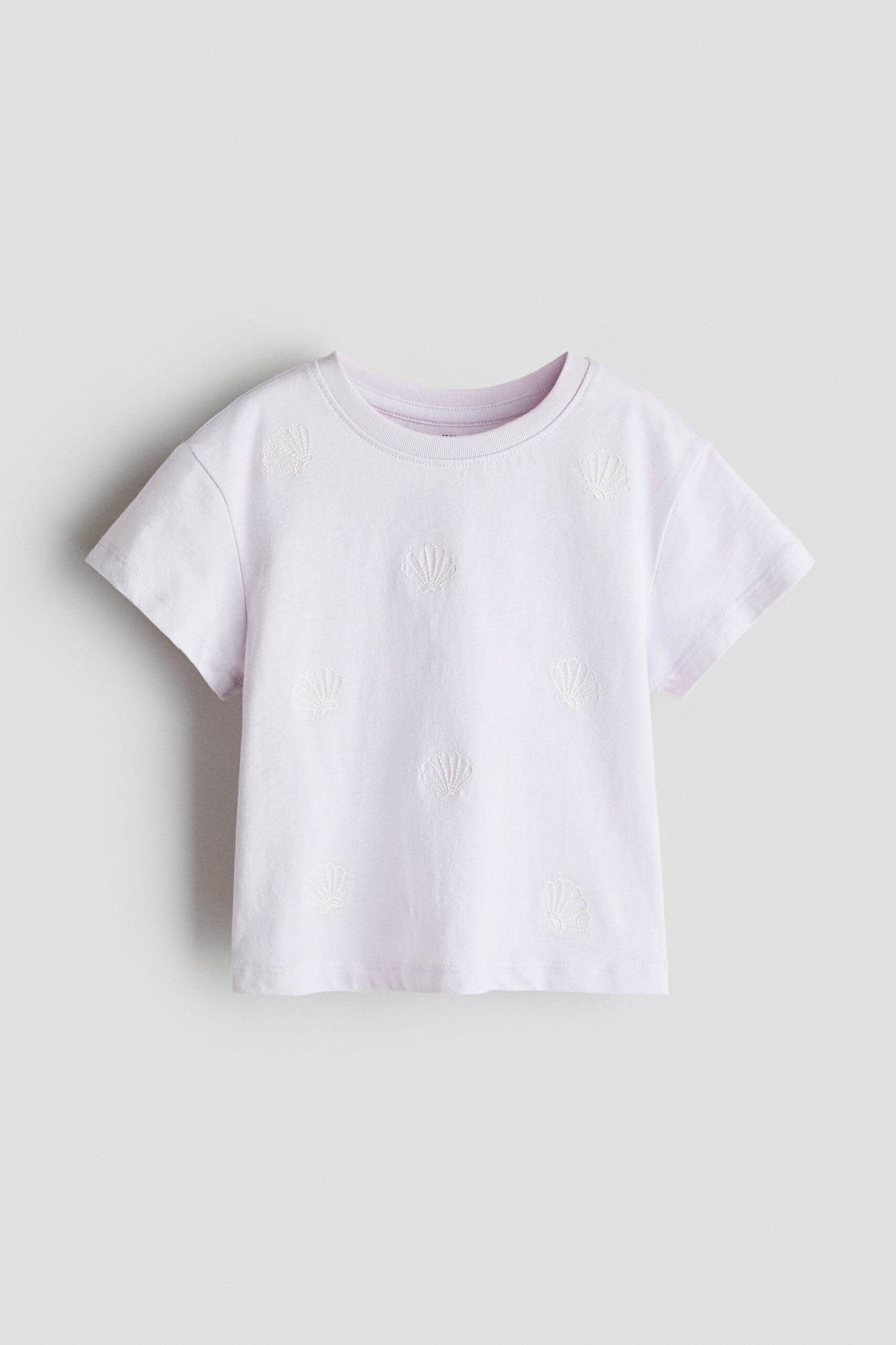 H & M - T-shirt - Lila/Schelpen