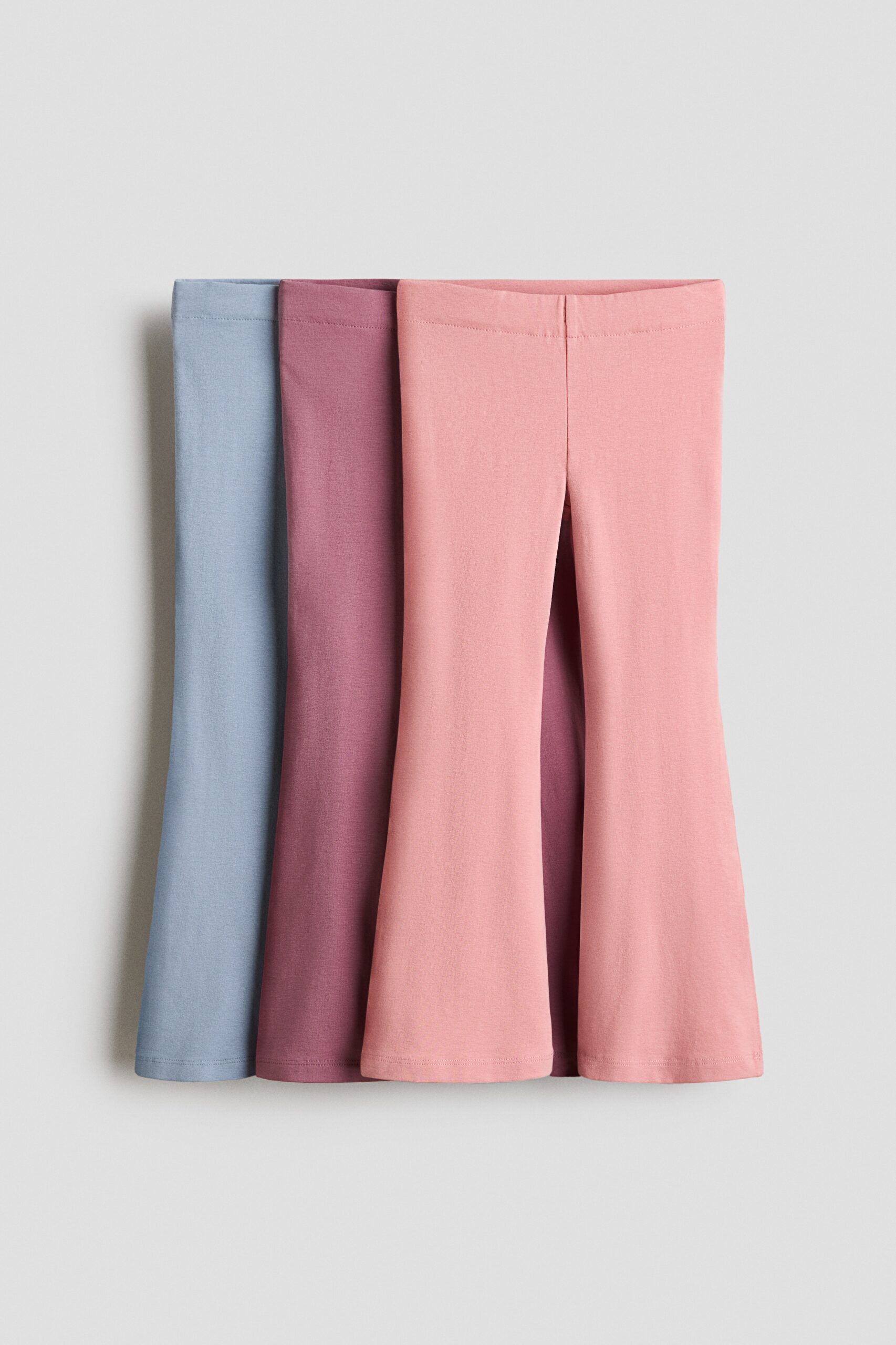 H & M - Set van 3 flared leggings - Roze/Paars/Blauw