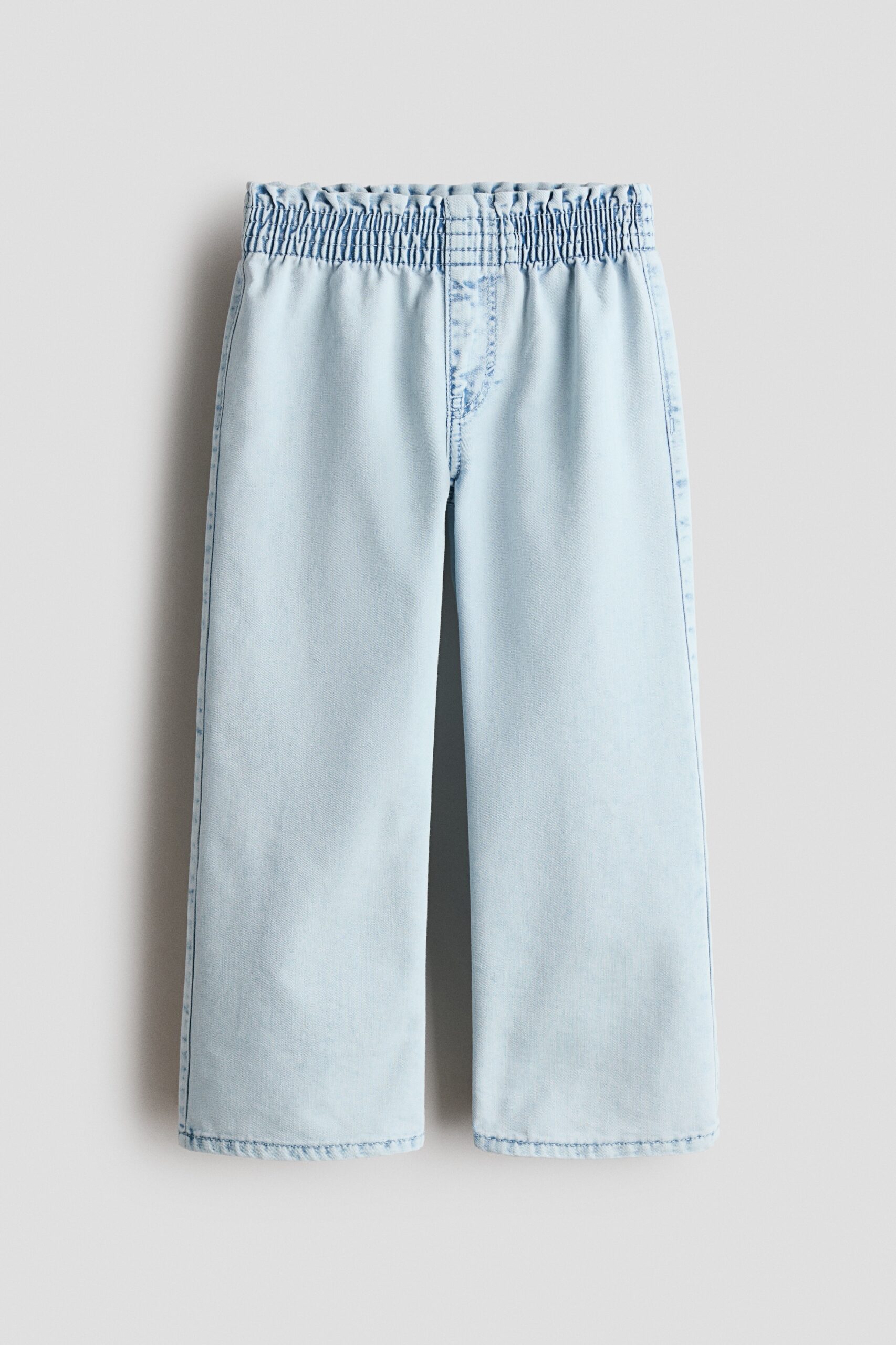 H & M - Wijde denim broek - Licht Denimblauw