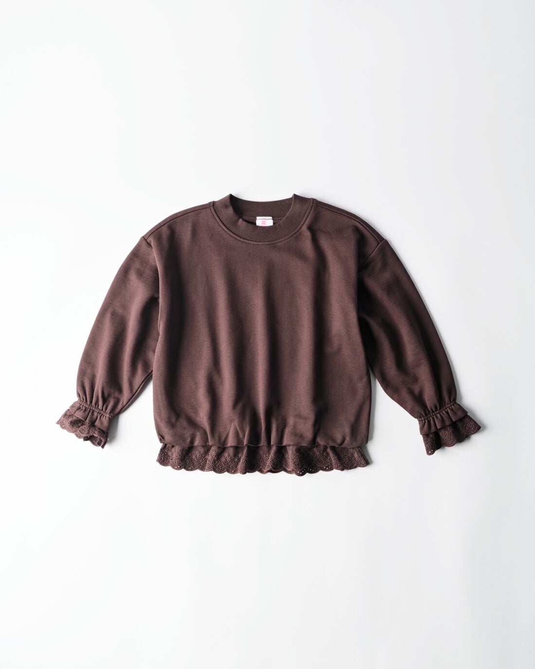 HEMA HEMA Kindersweater Sweatstof Chocoladebruin