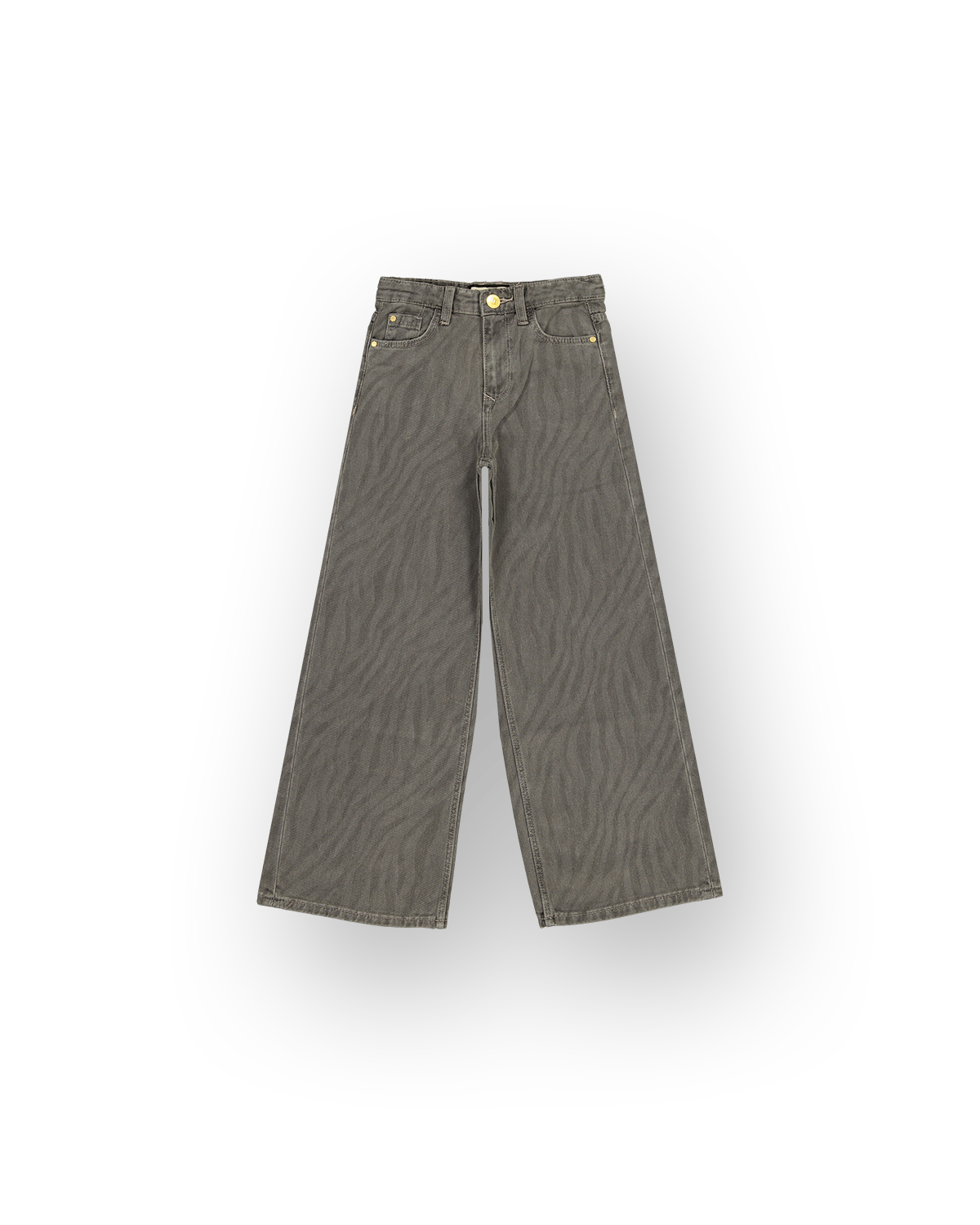 Meisjes Extra Wide Leg Jeans Monaco Zebra